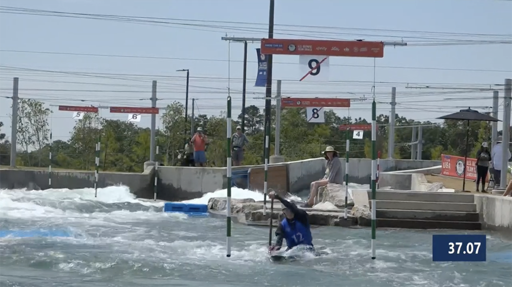 Olympic Trials at Montgomery Whitewater Park in Montgomery, Alabama.